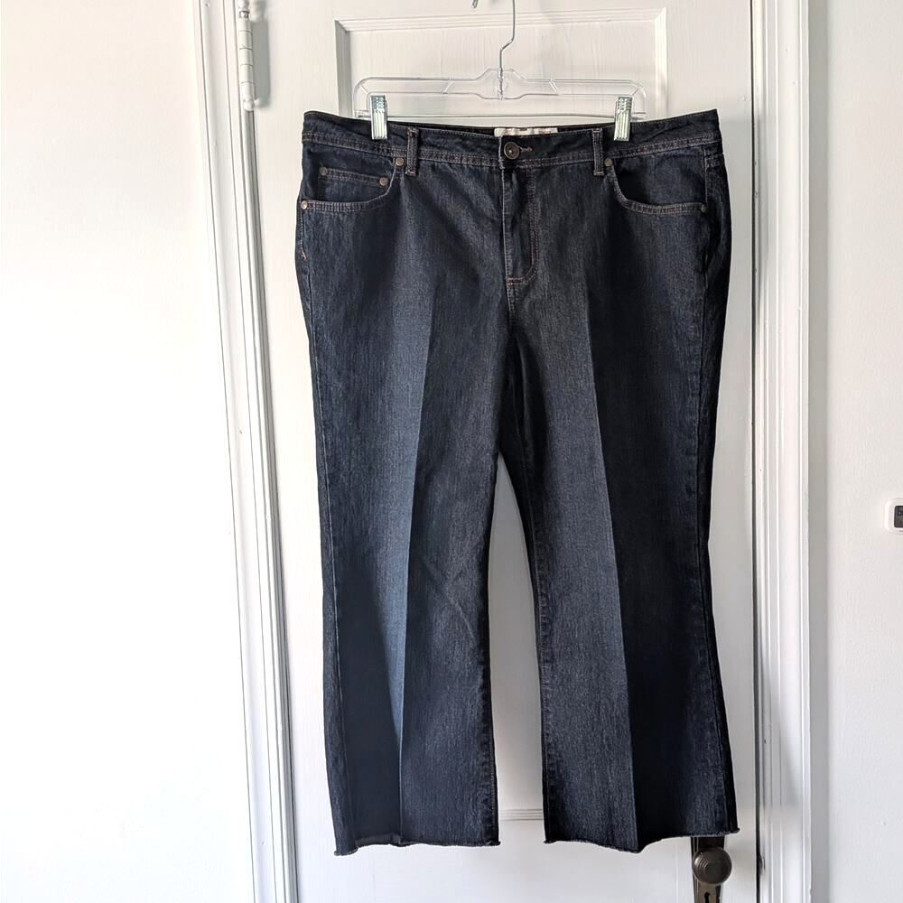 Faded Glory Stretch Flare Raw Hem Jeans Sz. 18P